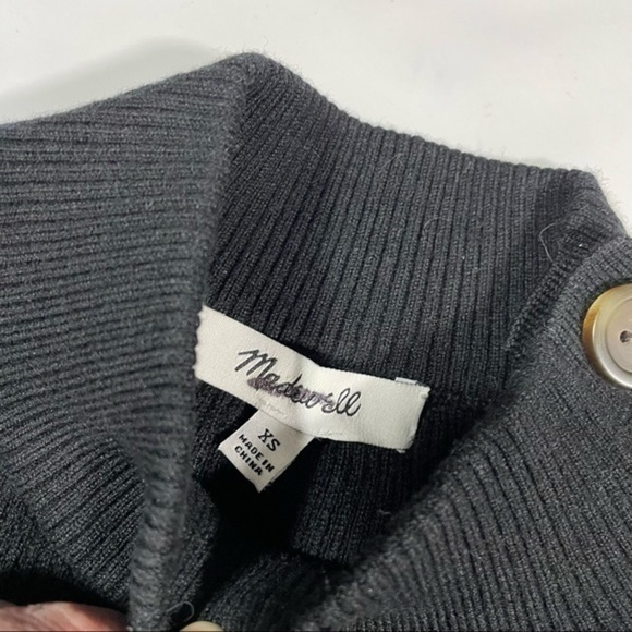 Madewell Hollyridge Ribbed Button Shoulder Sweater NB386 - Picture 6 of 9